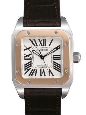 CARTIER カルティエ サントス コピー 100 ＭＭ W20107X7 ホワイト